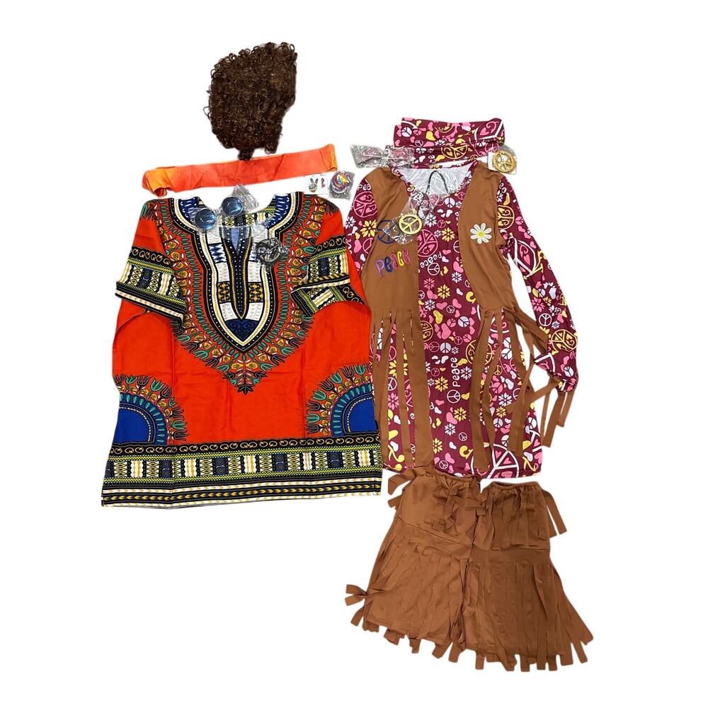 Couples' Costumes: Hippies NWT Women's Small, Men's Large